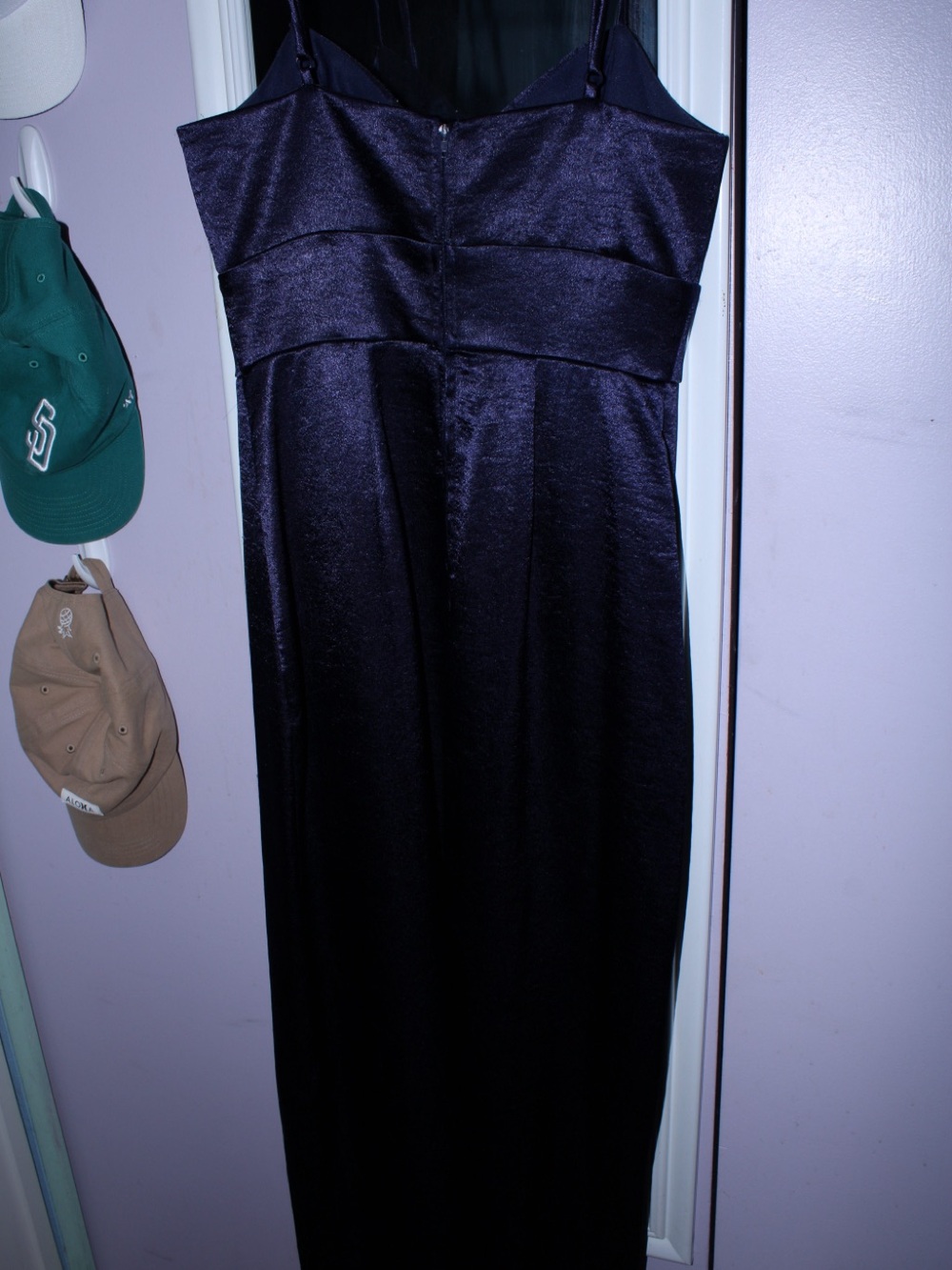 Teeze Me Navy blue Satin Prom Dress